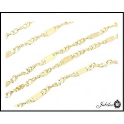Złoty łańcuszek - splot singapur (32479)