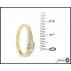 Złoty pierścionek zdobiony cyrkoniami (32399-32404)