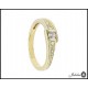 Złoty pierścionek zdobiony cyrkoniami (32399-32404)