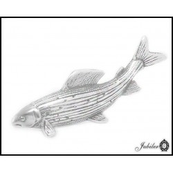 Srebrna przypinka - rybka lipień (31450-31454)