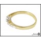 Piękny złoty pierścionek zdobiony cyrkoniami p 333 8581193267