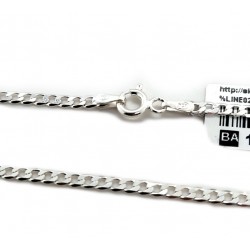 Srebrny łańcuszek pancerka p.925 40 cm